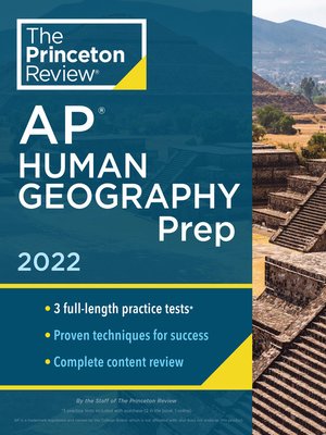 cover image of Princeton Review AP Human Geography Prep, 2022